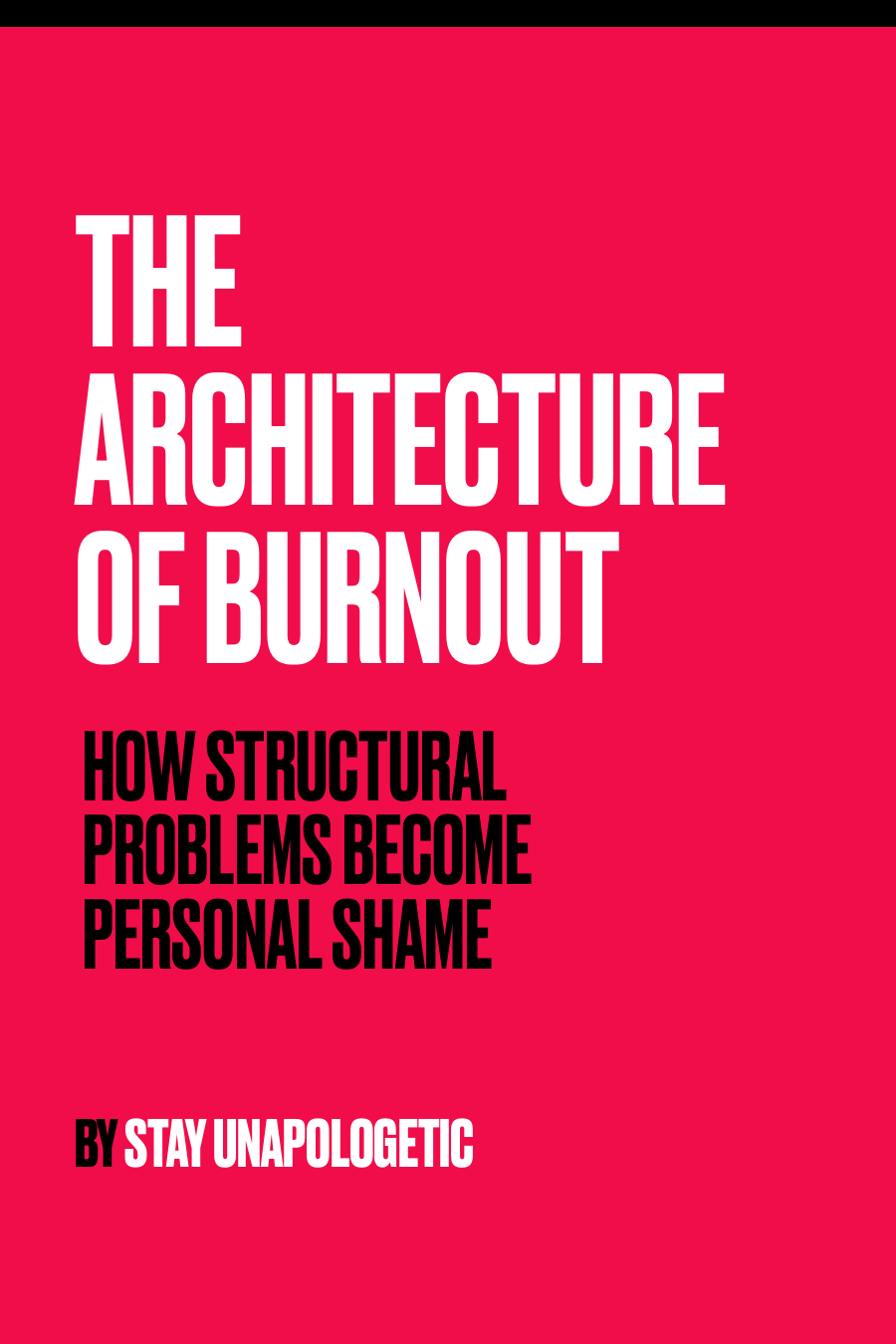 The Architecture of Burnout cover